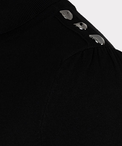 Sweater button basic F25.07535 Black