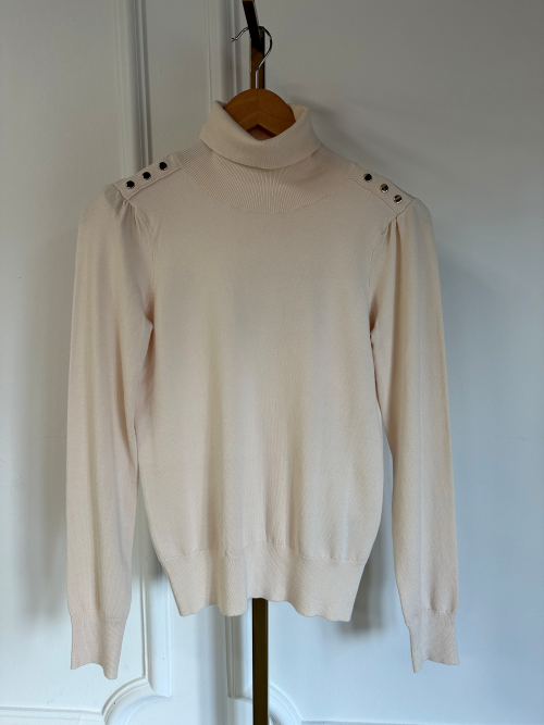 Sweater fancy detail  F24.07528 Beige