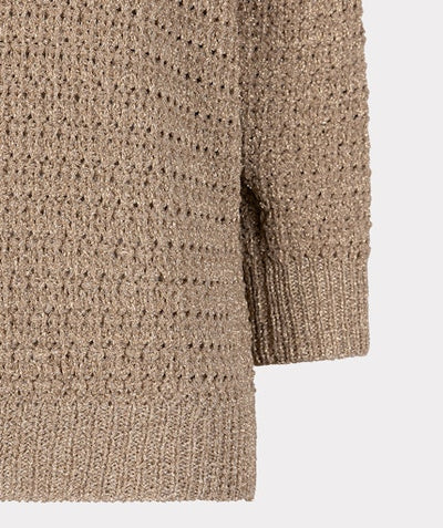 Sweater oversized lurex F25.07509 Sand