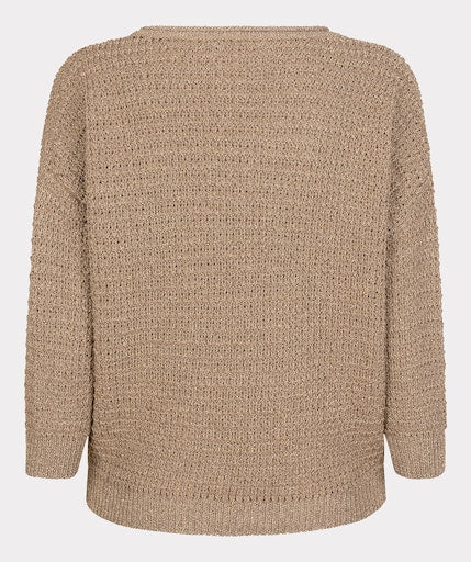 Sweater oversized lurex F25.07509 Sand