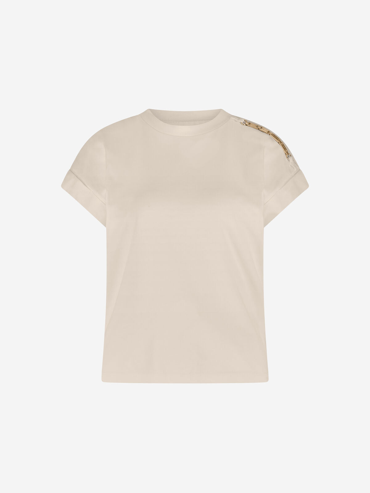 T-shirt epaulette N-6-149-2504 Cream
