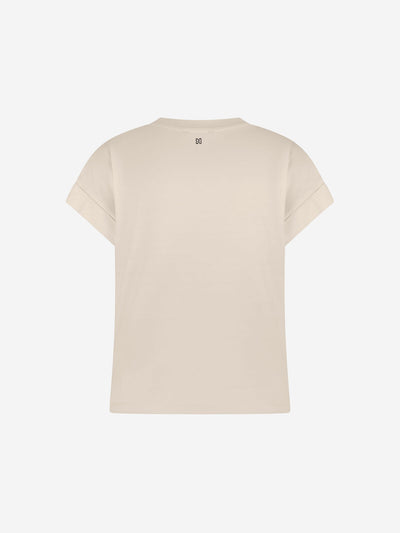 T-shirt epaulette N-6-149-2504 Cream