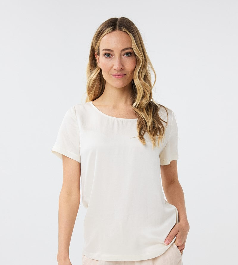 T-shirt silk HS24.10220 Off-White