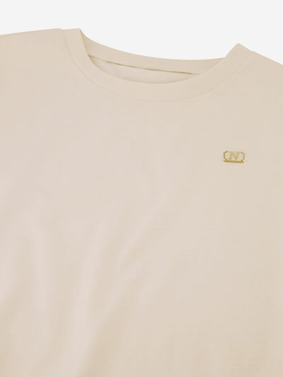 T-shirt square plate N-6-422-2504 Cream