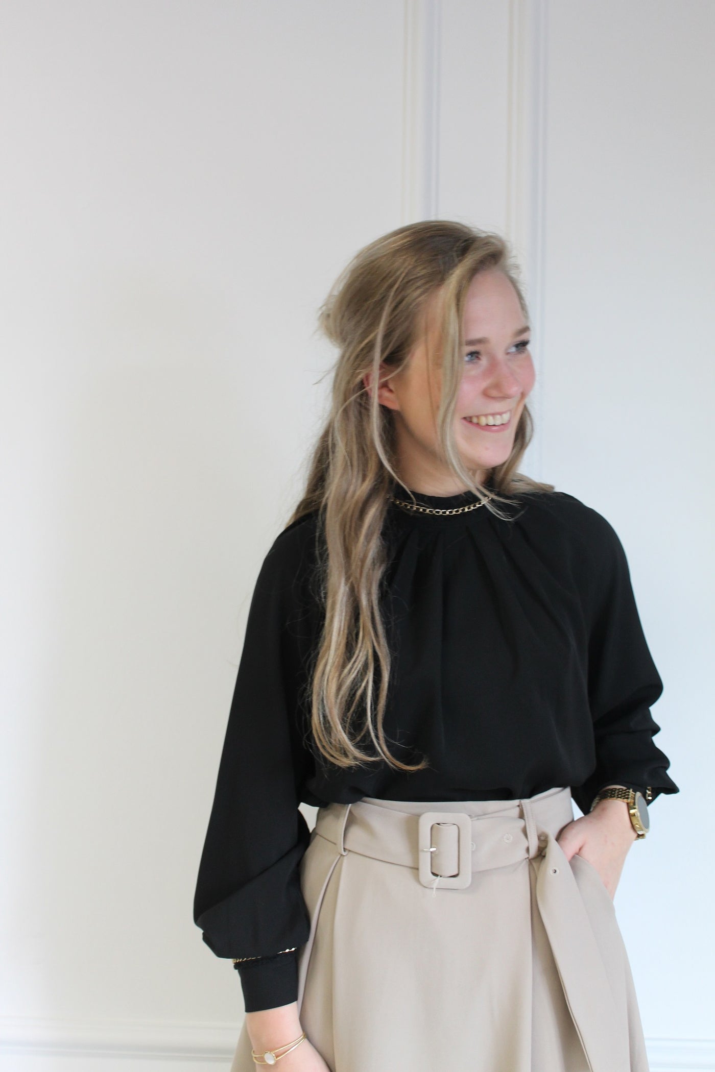Top gold details 36325LT Zwart