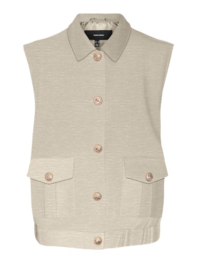 Waistcoat vmsuzi 10315527 Oatmeal