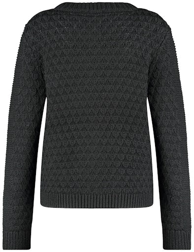 Vest gebreid 130051-57035 Zwart
