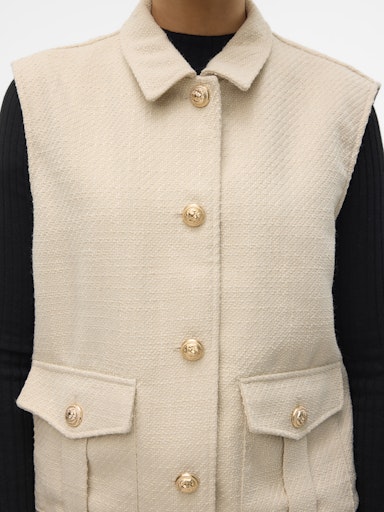 Waistcoat vmsuzi 10315527 Oatmeal