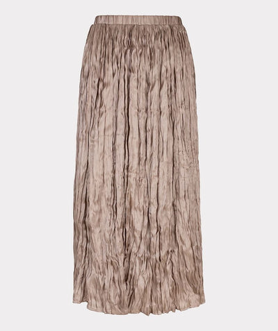 Skirt plisse changeant F25.28500 Taupe