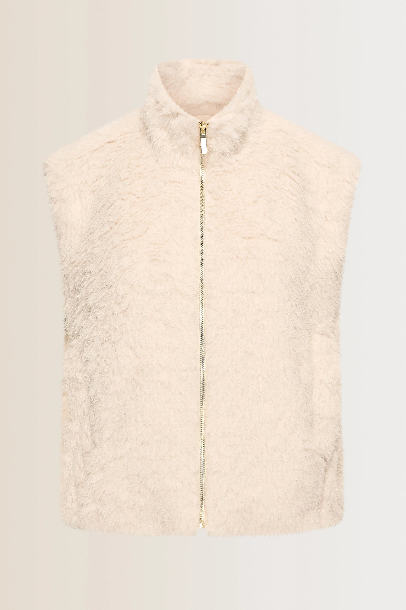 Bodywarmer fake fur EX16-25961 Cloud