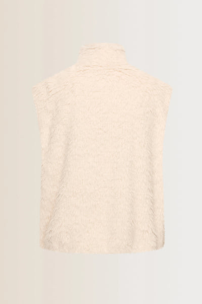 Bodywarmer fake fur EX16-25961 Cloud