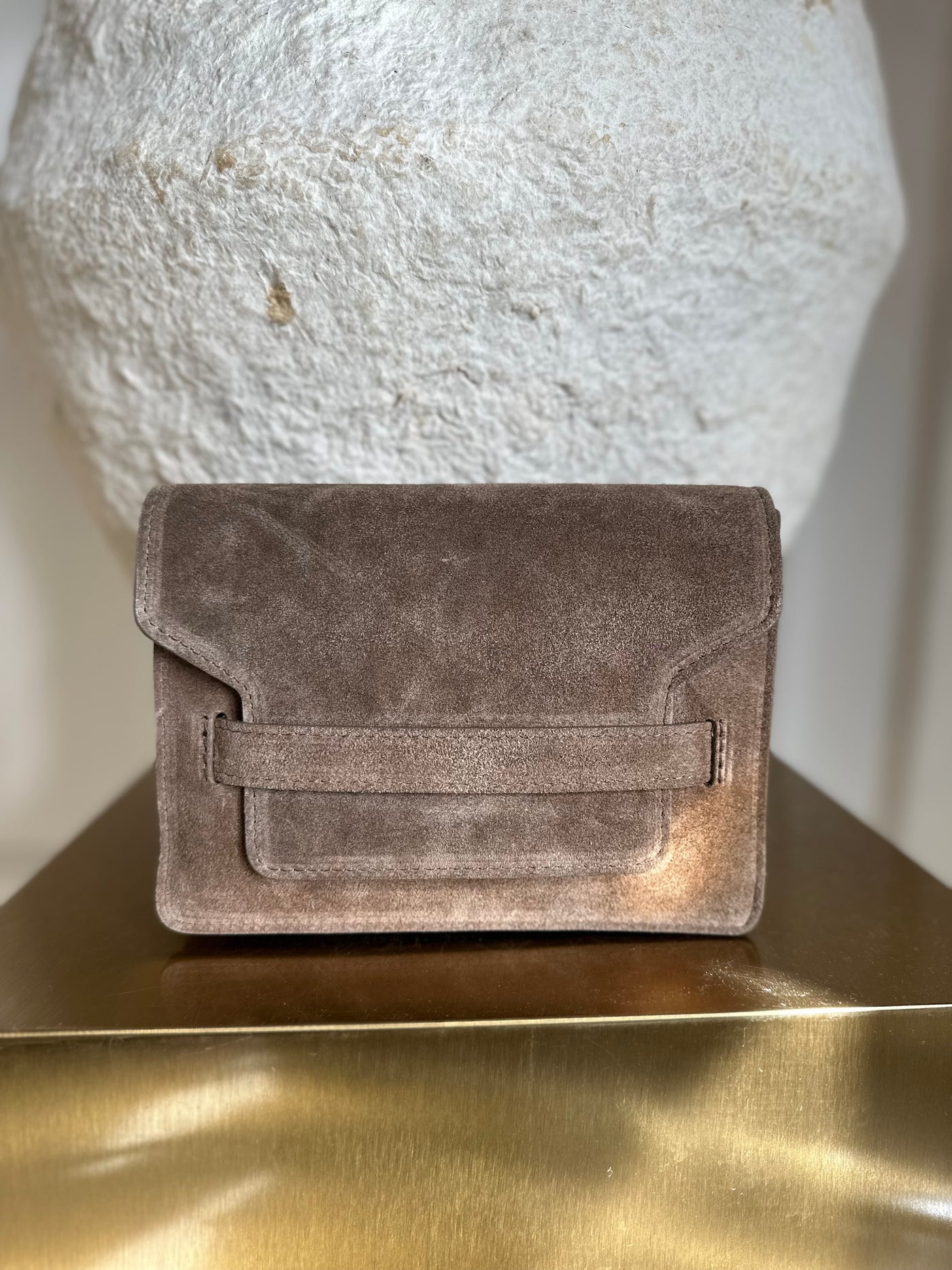 Bag janice suede janice-25 Dark brown