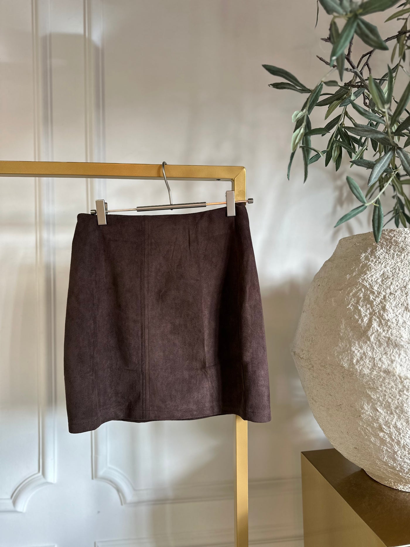 Skirt suedelook 3738 Brown