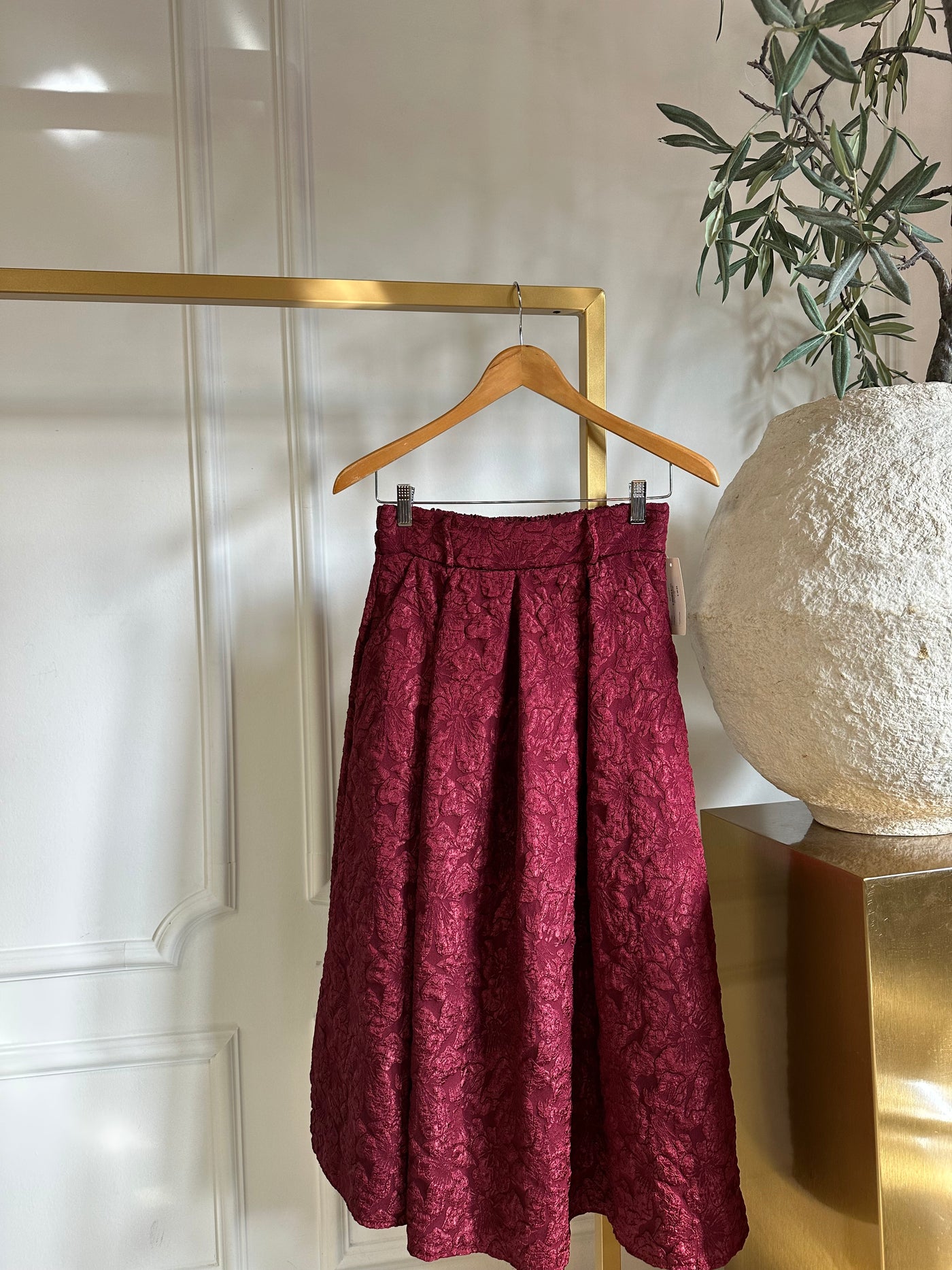 Skirt jaquard u7755 Bordeaux