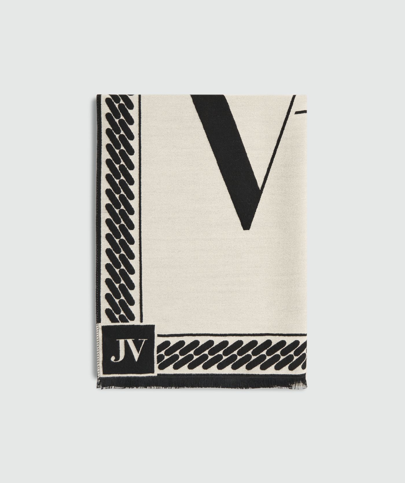 Sjaal Lana JV-2508-1807 Black cream