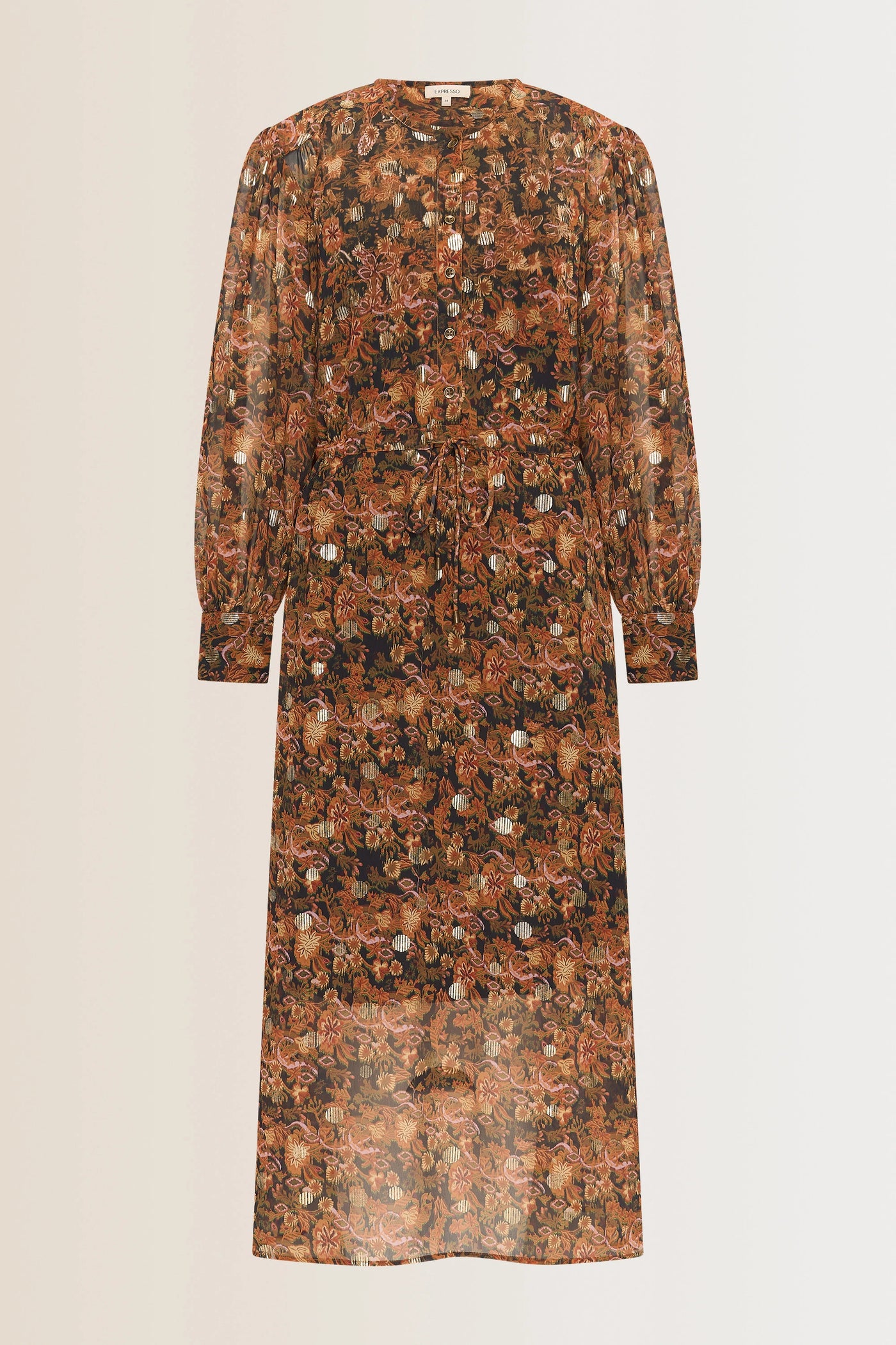 Dress chiffon print EX32-25965 Pepper