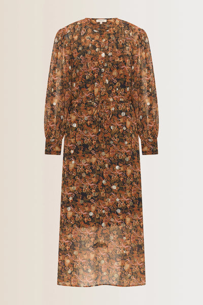 Dress chiffon print EX32-25965 Pepper