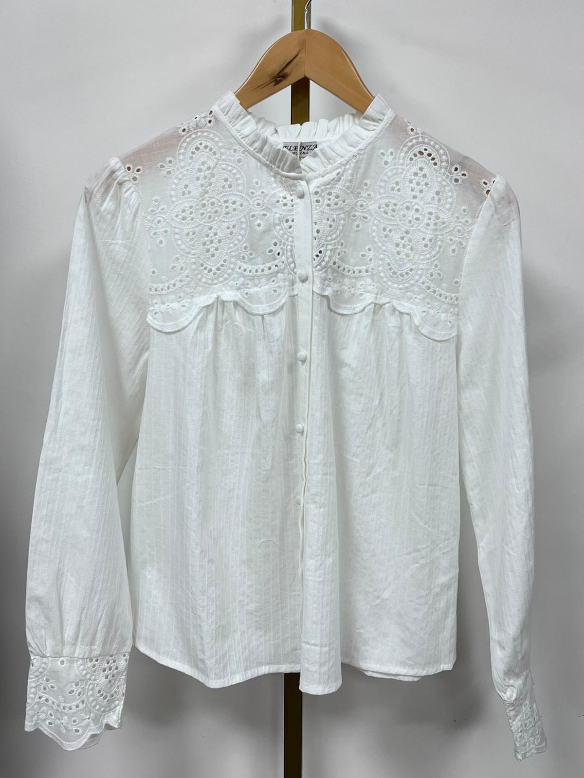 Blouse broderie 0271 Wit