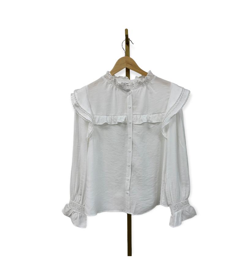 Blouse cotton 4021 Wit