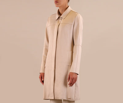 Coat faux suede Expect.700S21 White swan