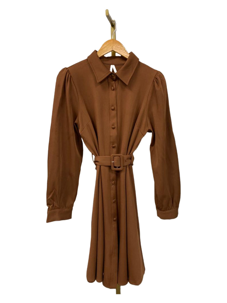 Dress doorknoop a-line 19327LR Brown