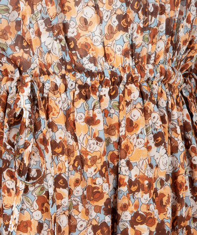 Dress short pineer flower print SP23.14026 Print