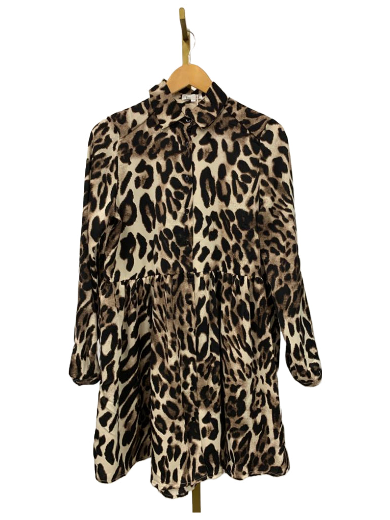 Dress tijgerprint A1026 Brown