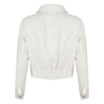 Jacket crop dobby SP21.17014 Off-White