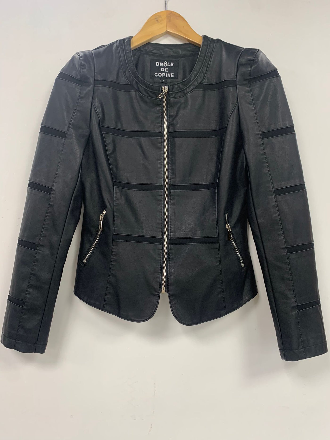 Jacket leather D-1843 Black