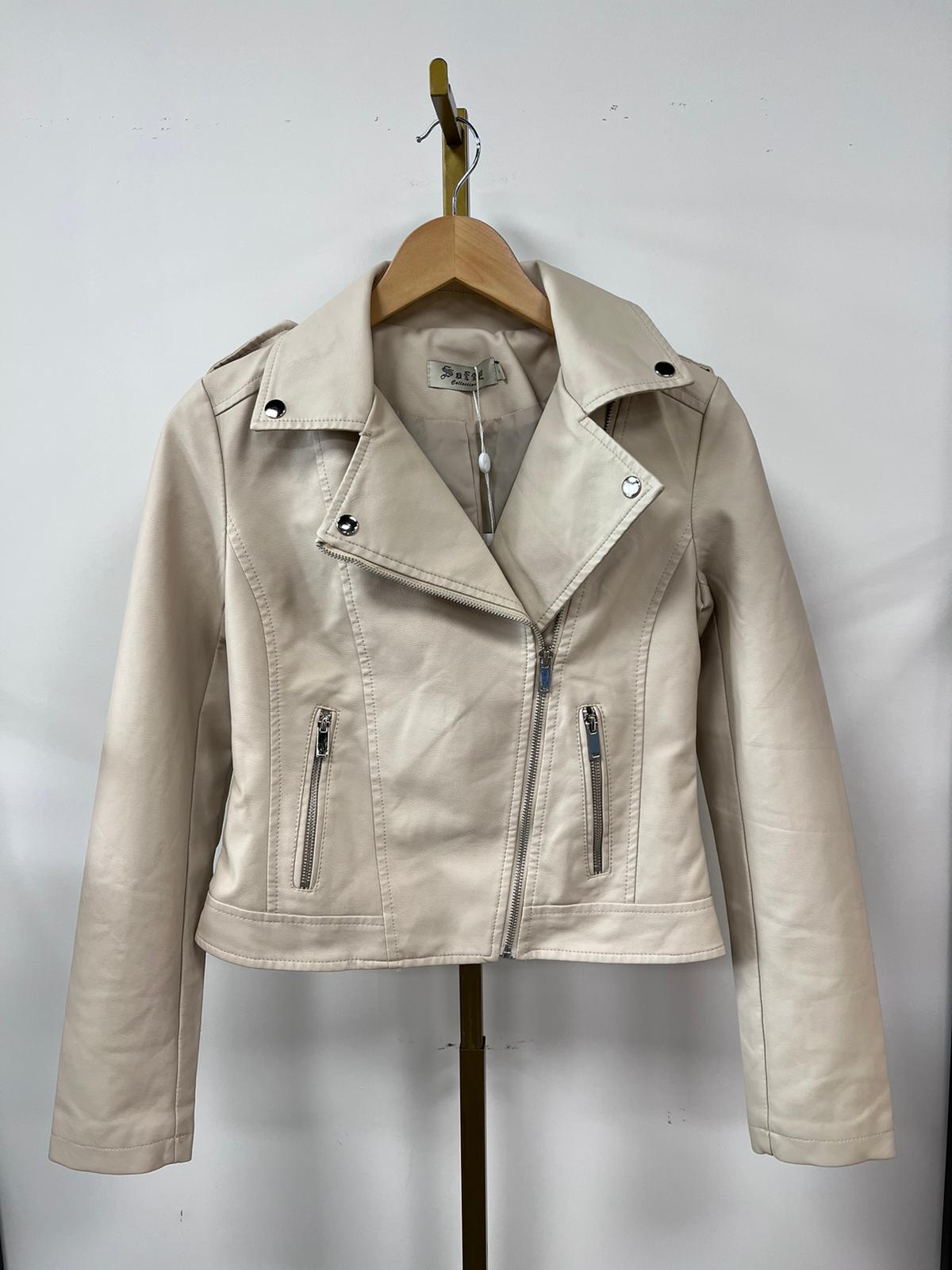 Jacket leather GS9516 Beige