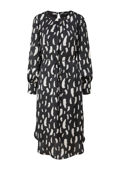 Jurk comma print 2122157 Zwart