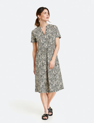 Jurk joyful vibes 885105-44145 Zwart/ecru