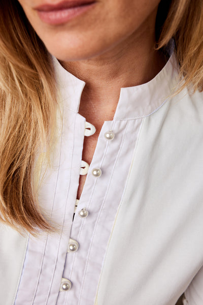 Shirt collar s/sleeve SLT14-8071 Ecru