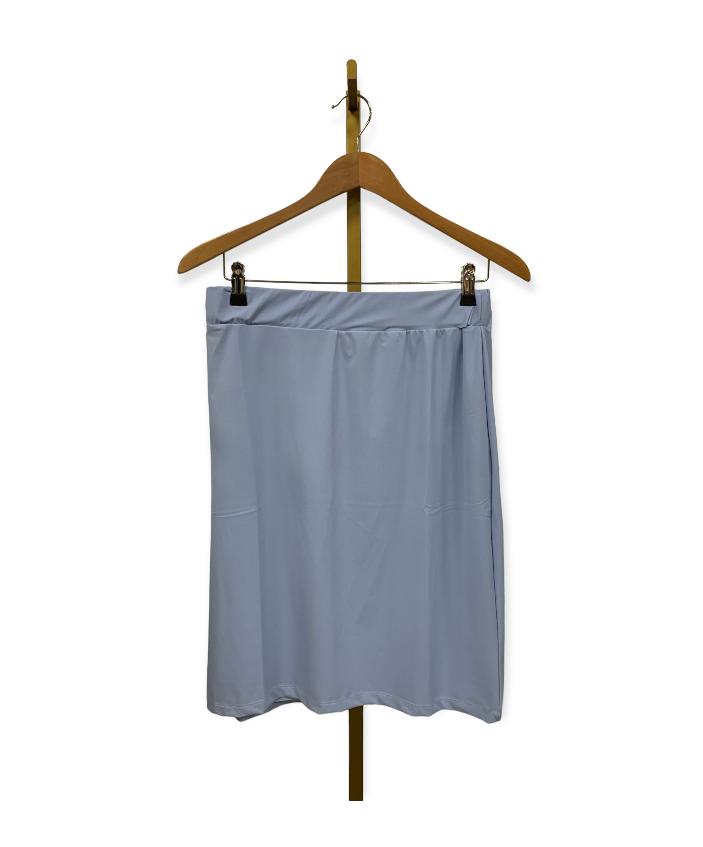 Skirt basic lined T42-285-2 Lichtblauw