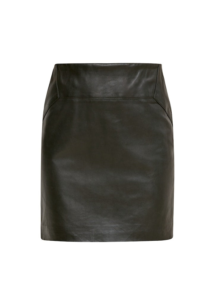 Skirt comma leather 2119797 Black