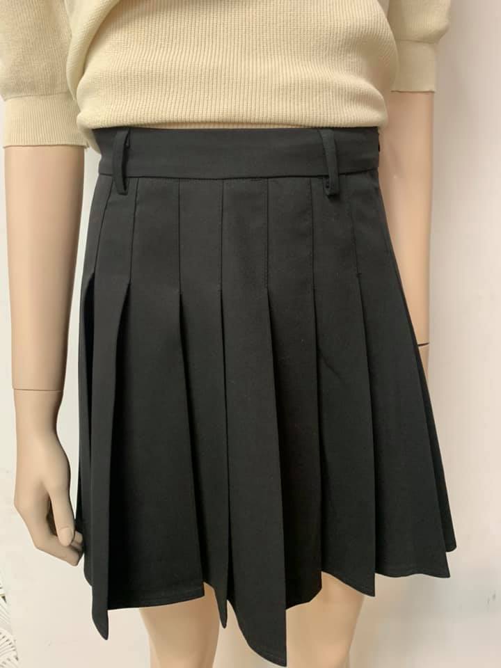 Skirt plisse  23383 Zwart