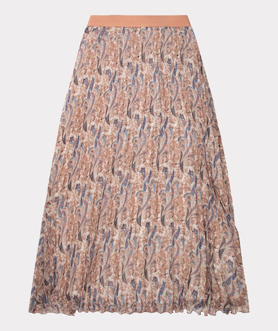 Skirt plisse chalked paisley SP22.14006 Paisley