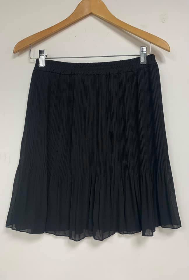 Skirt plisse kort QU-7876 Black