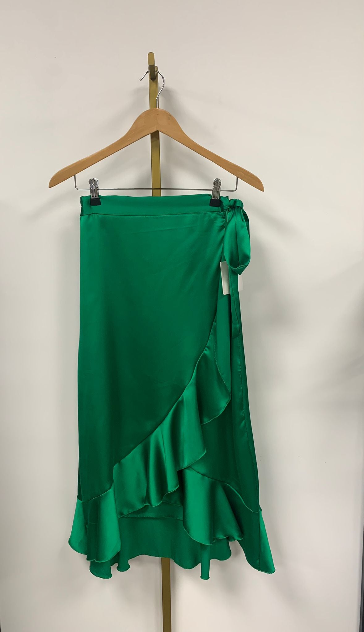 Skirt satin overslag H-2340-R3 Groen