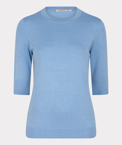Sweater basic s/slve SP23.07007 Blue