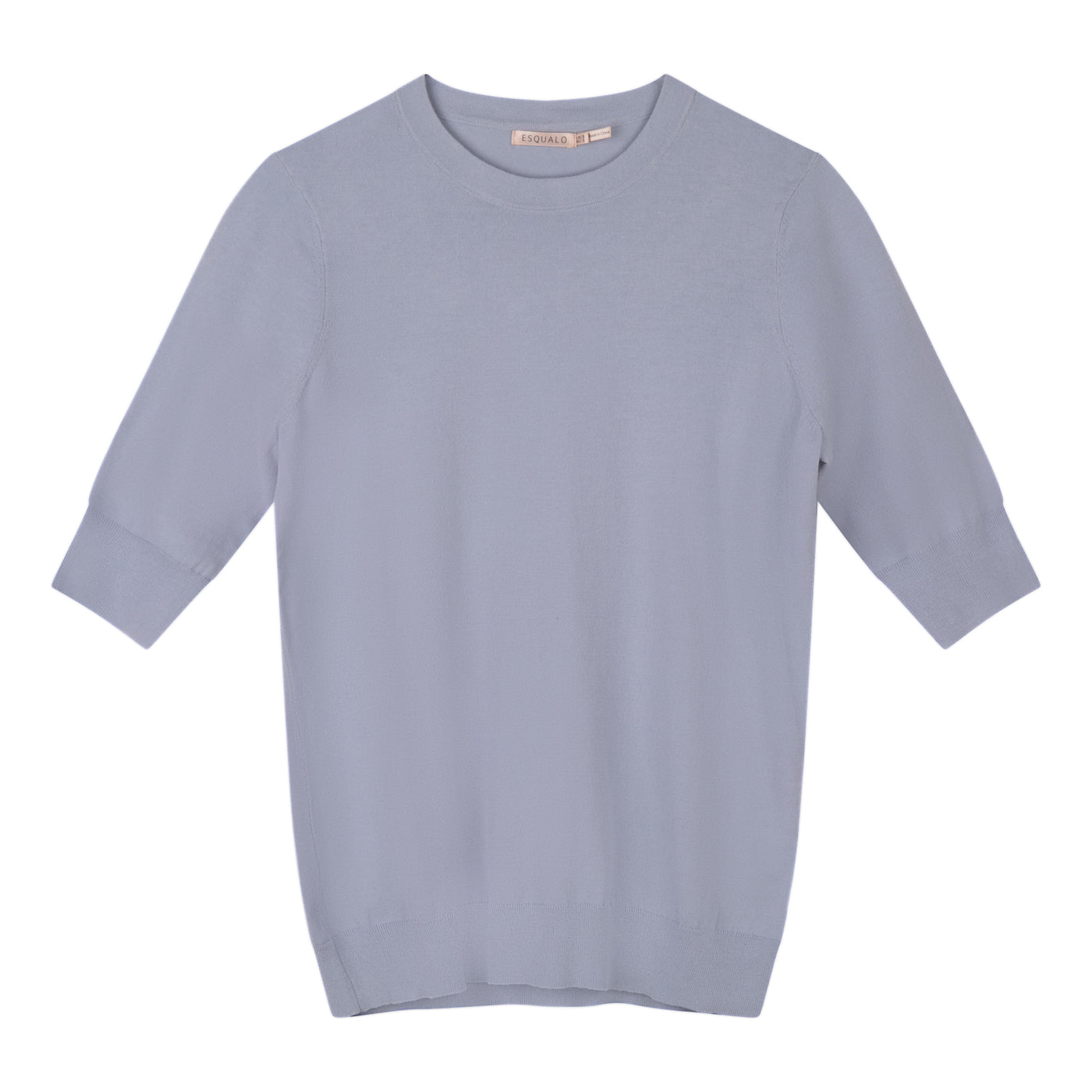 Sweater basic short slve SP22.07003 Lichtblauw