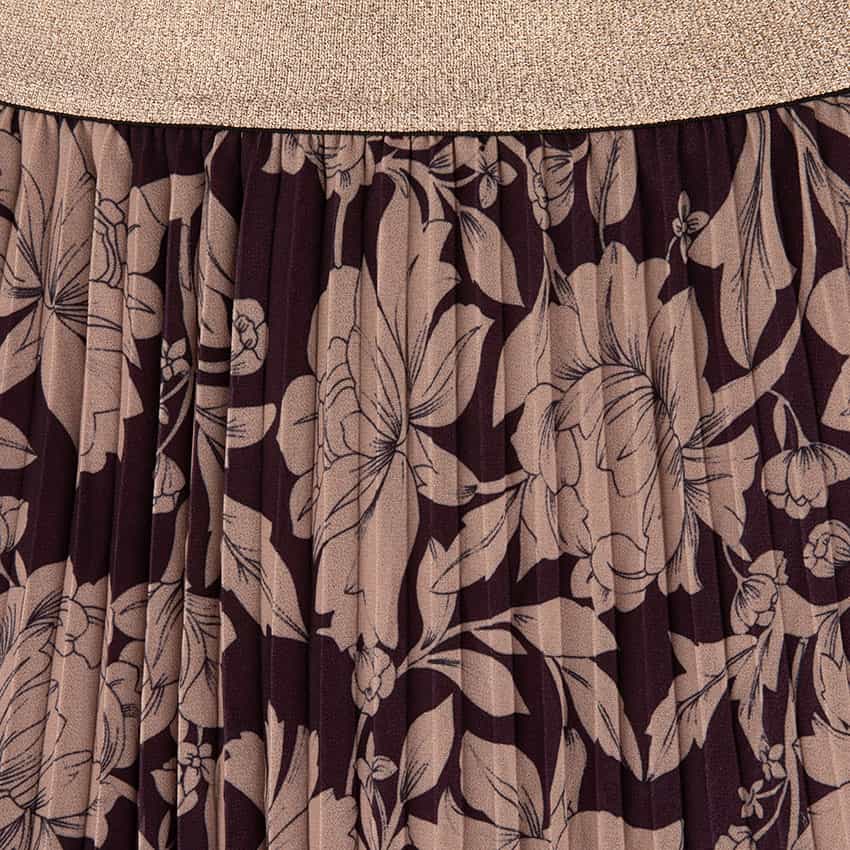 Skirt plisse bloom W21.15701 Rood