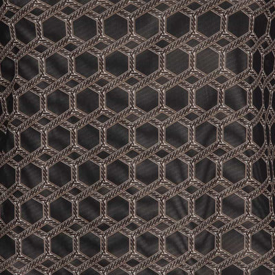 Top print stretch mesh W21.30726 Zwart