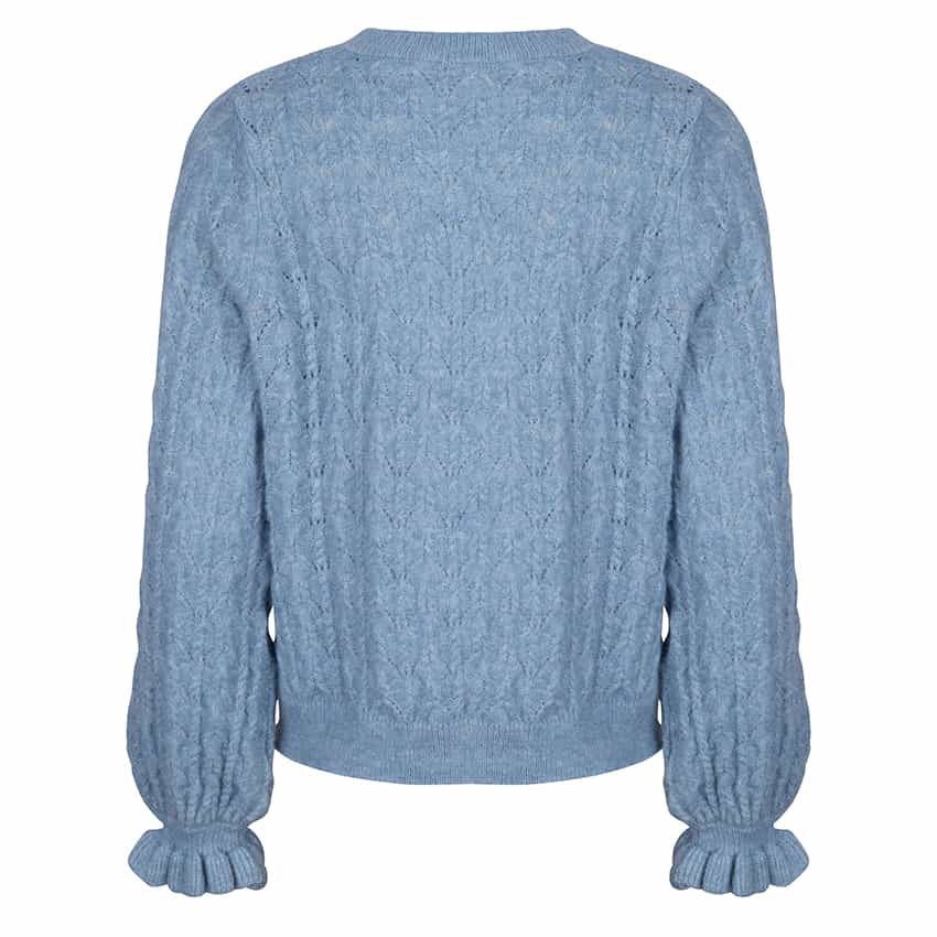 Sweater ajour  W21.31708 Blauw