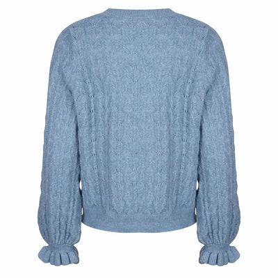 Sweater ajour  W21.31708 Blauw
